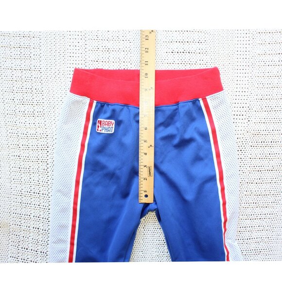 Baby Phat Girls Sweat Pants Size Large/12-14 Pull on Red Blue & white - Picture 4 of 8